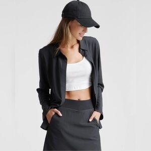 Quince Performance Tech Blouse Black Size XS